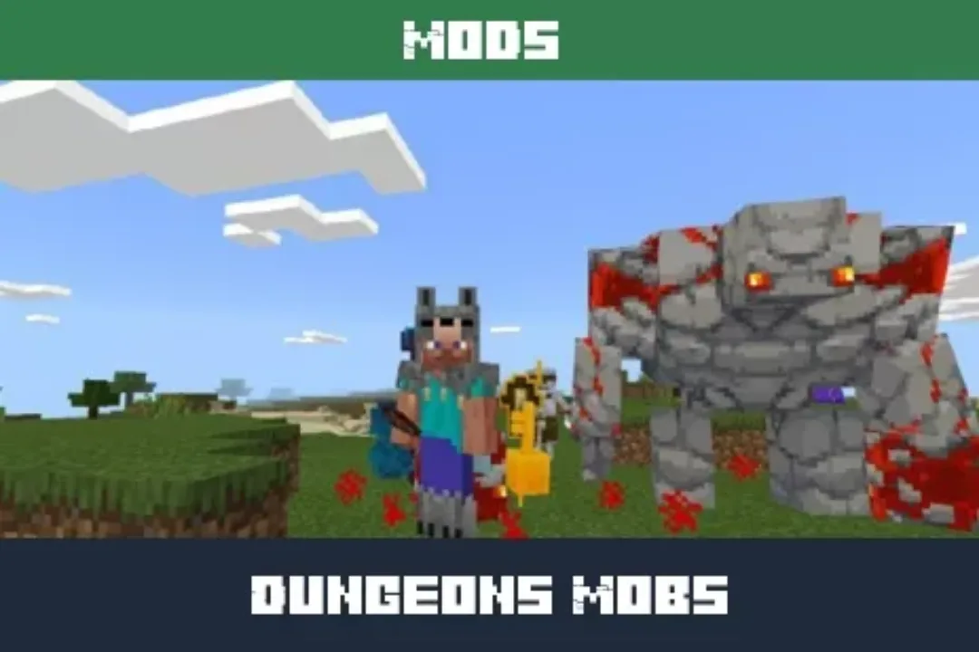 Dungeons Mobs Mod for Minecraft PE
