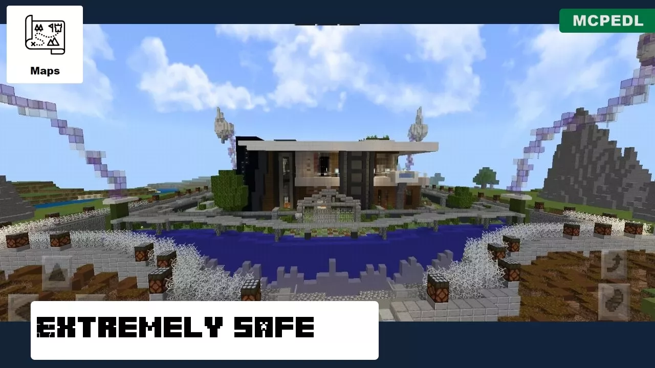Extremely Safe from Safe House Map for Minecraft PE