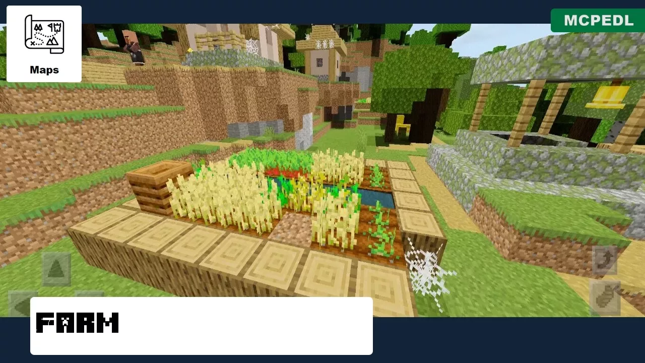 Farm from Mountain Village Map for Minecraft PE