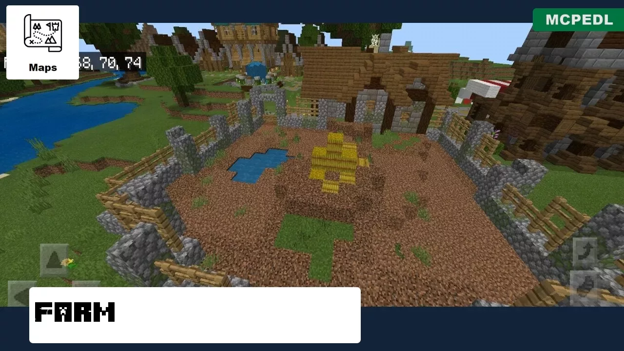 Farm from Viking Village Map for Minecraft PE