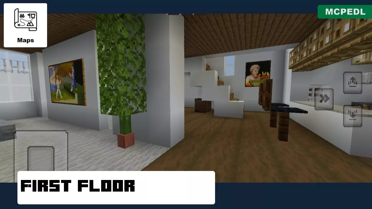 First Floor from Safe House Map for Minecraft PE