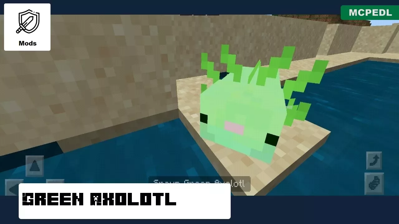 Green from Axolotl Mod for Minecraft PE