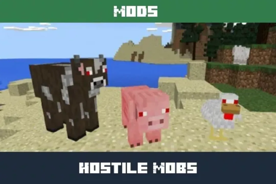 Hostile Mobs Mod for Minecraft PE