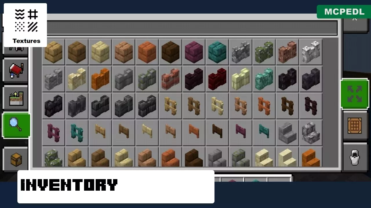 Inventory from Faithful 8x8 Texture Pack for Minecraft PE