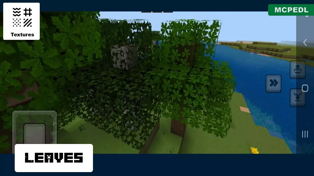 Leaves from Real Life Texture Pack for Minecraft PE