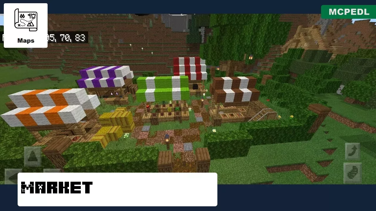 Market from Viking Village Map for Minecraft PE