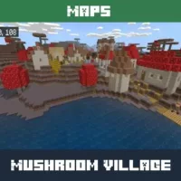 Mushroom Village Map for Minecraft PE
