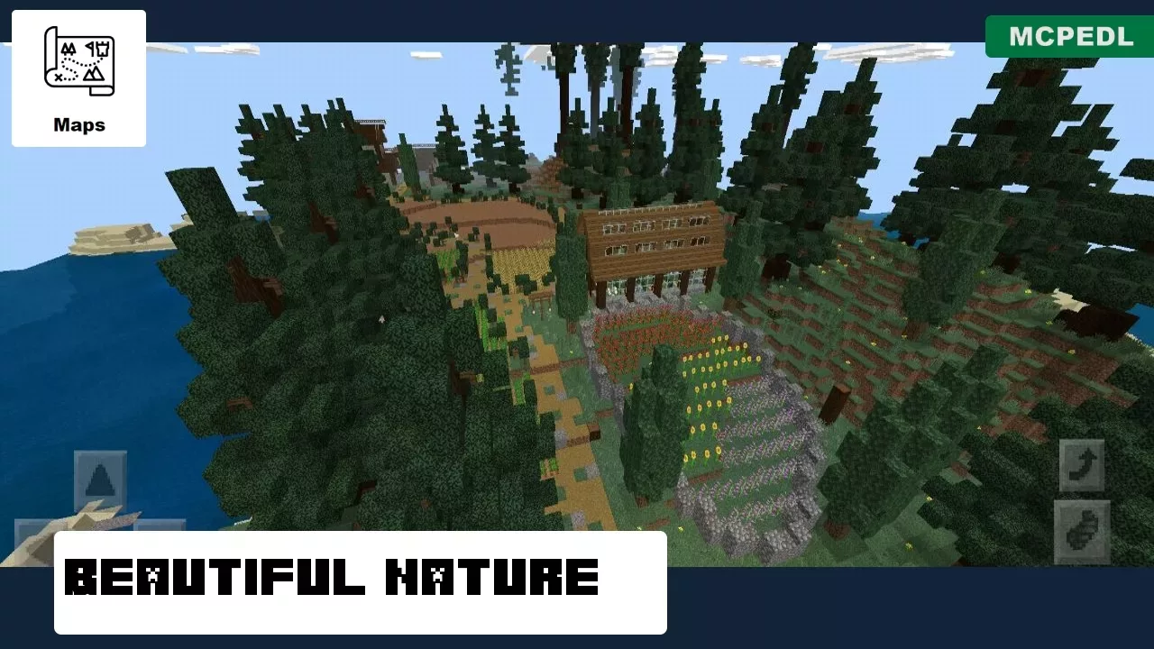 Nature from Taiga Village Map for Minecraft PE