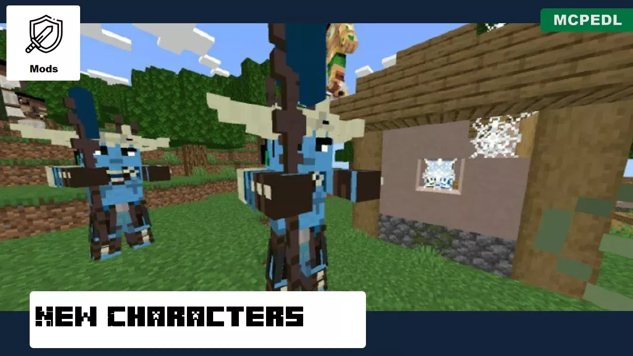 New Characters from-Black Panther Mod for Minecraft PE.