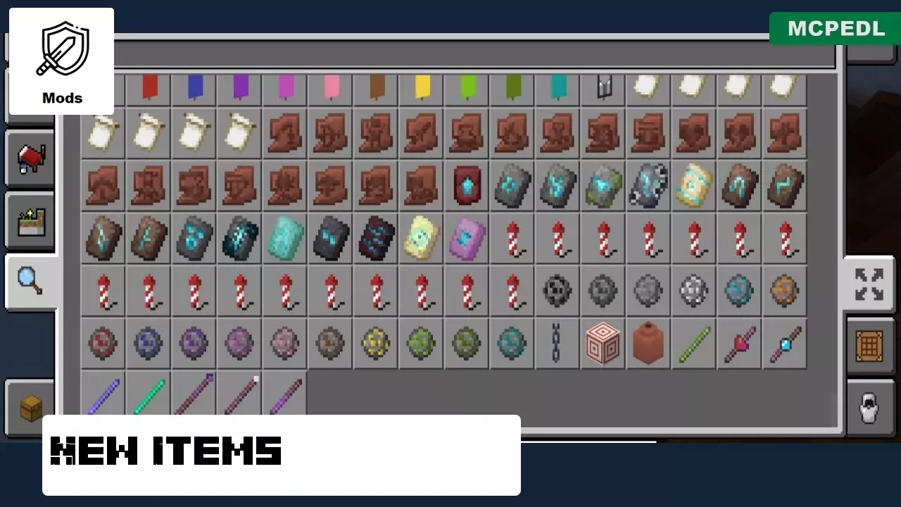New Items from Mob Battles Mod for Minecraft PE