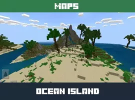 Ocean Island Map for Minecraft PE