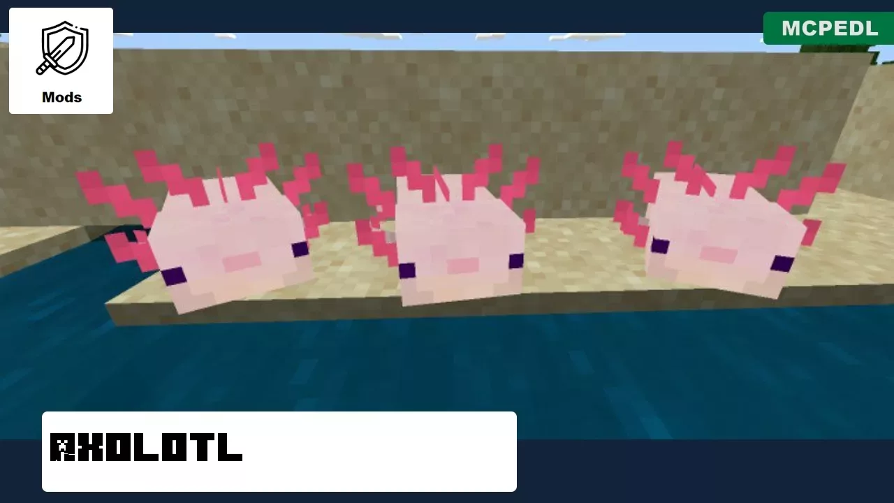 Pink from Axolotl Mod for Minecraft PE