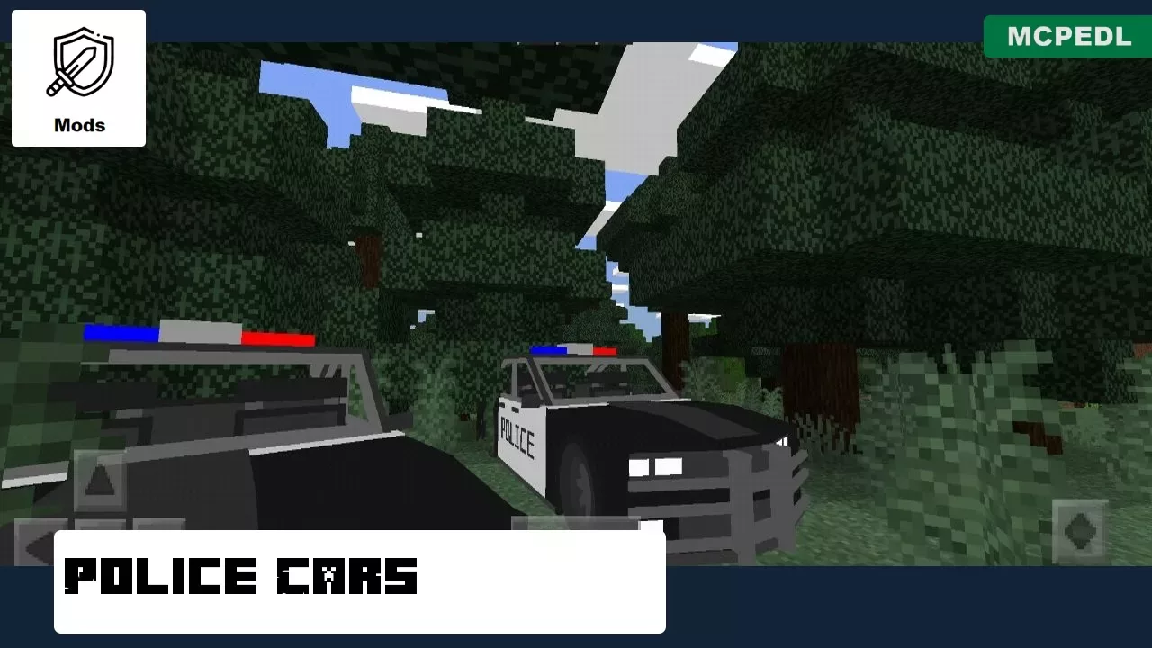Police Cars from Chevrolet Mod for Minecraft PE