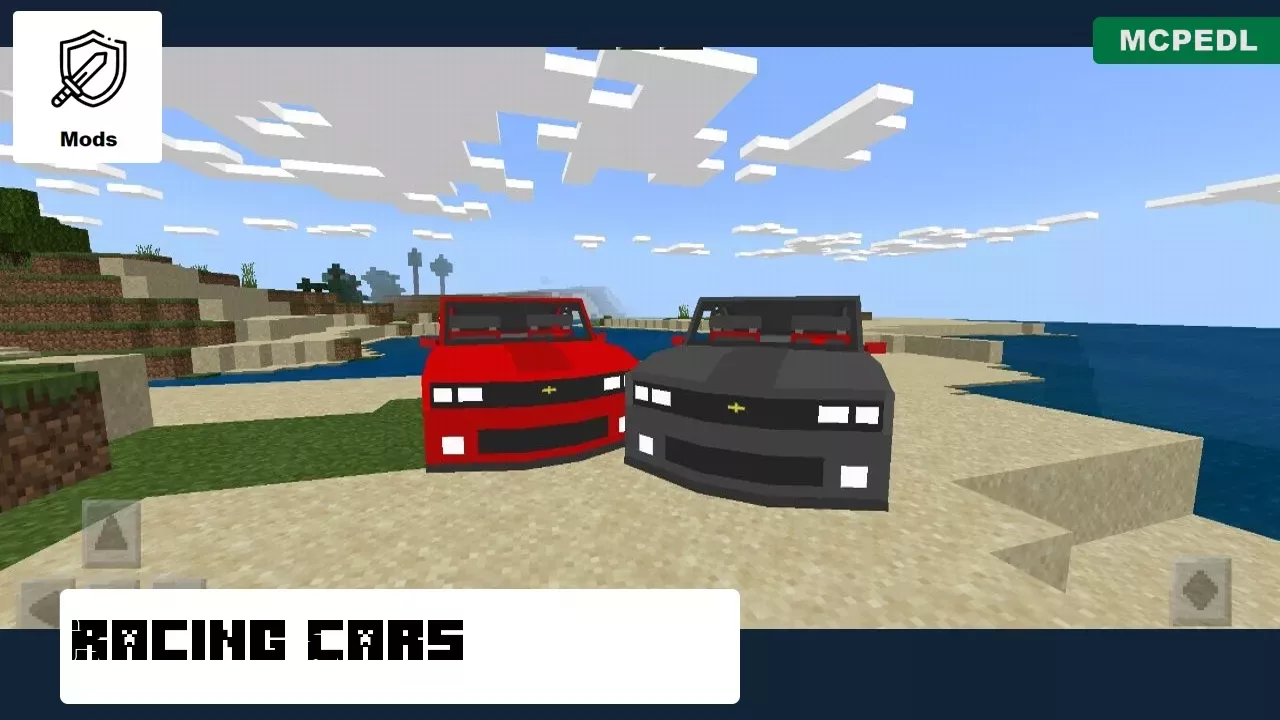 Racing Cars from Chevrolet Mod for Minecraft PE