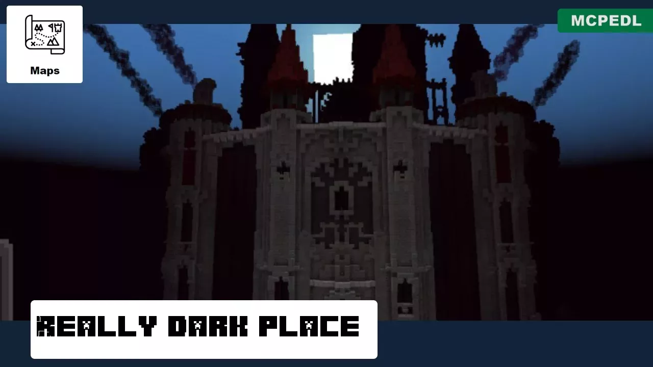 Really Dark Place from Huge Castle Map for Minecraft PE