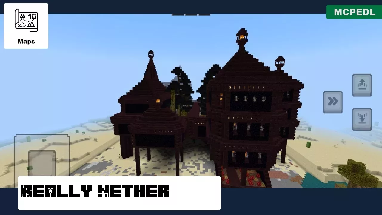 Really Nether from Nether Castle Map for Minecraft PE