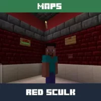 Red Sculk Map for Minecraft PE