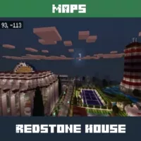 Redstone House Map for Minecraft PE