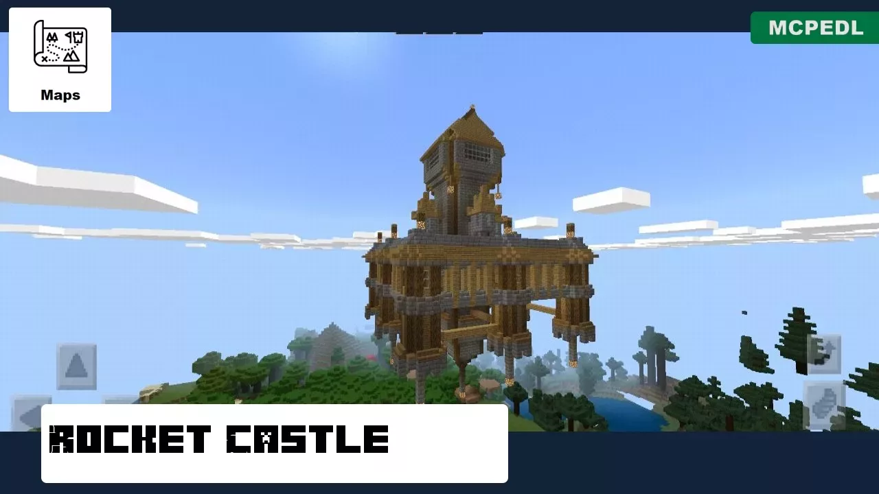 Rocket Castle from Sky Castle Map for Minecraft PE