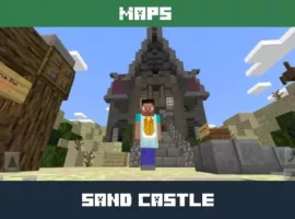 Sandstone Castle Map for Minecraft PE