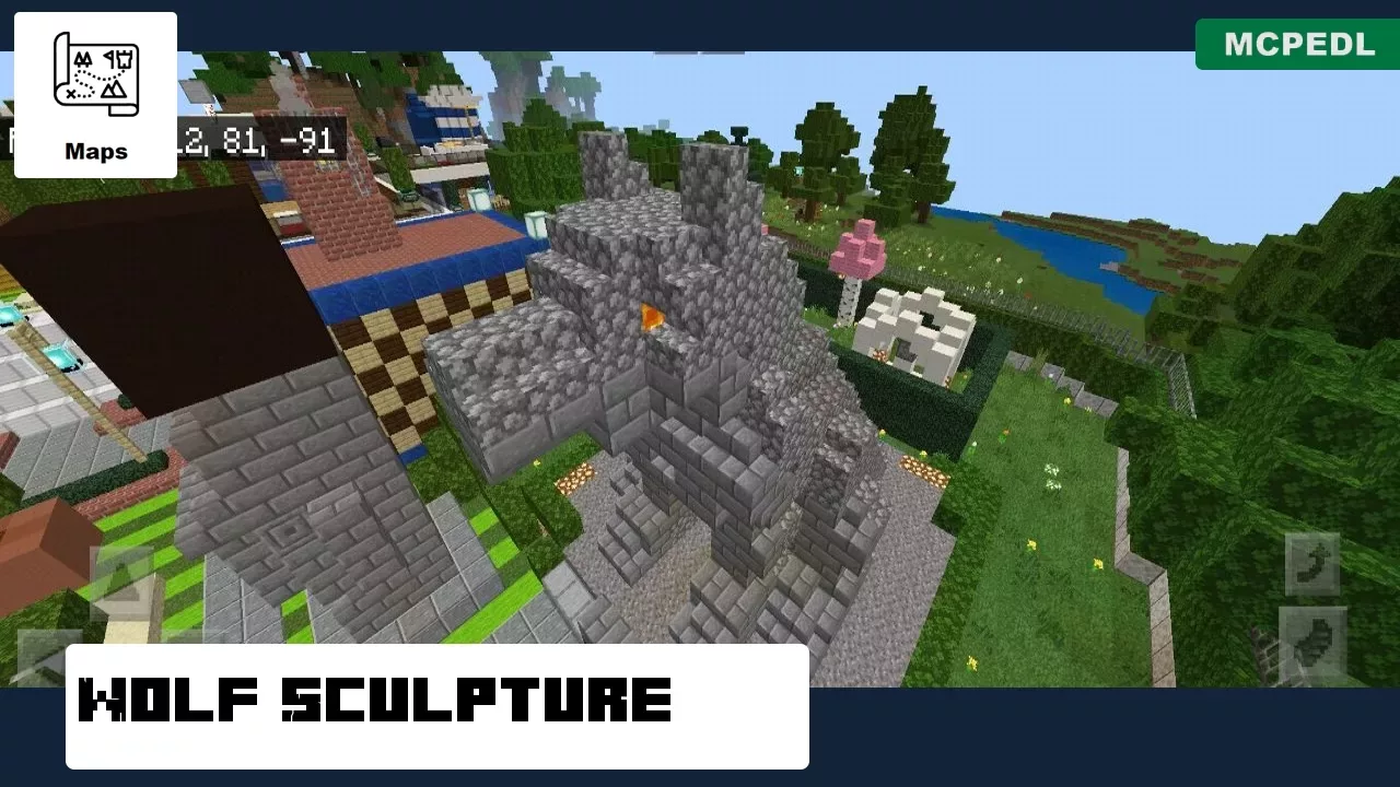 Sculpture from Redstone House Map for Minecraft PE