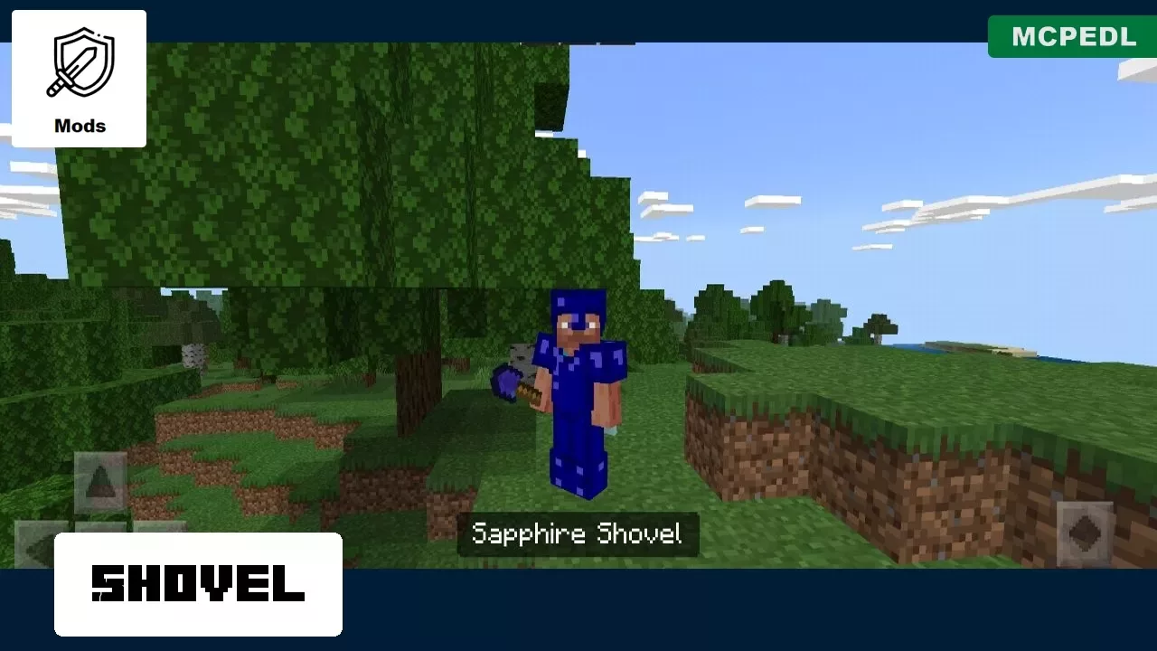 Shovel from Sapphire Mod for Minecraft PE