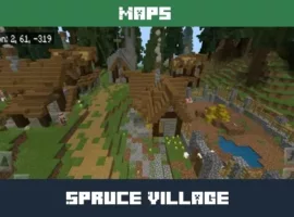 Spruce Village Map for Minecraft PE