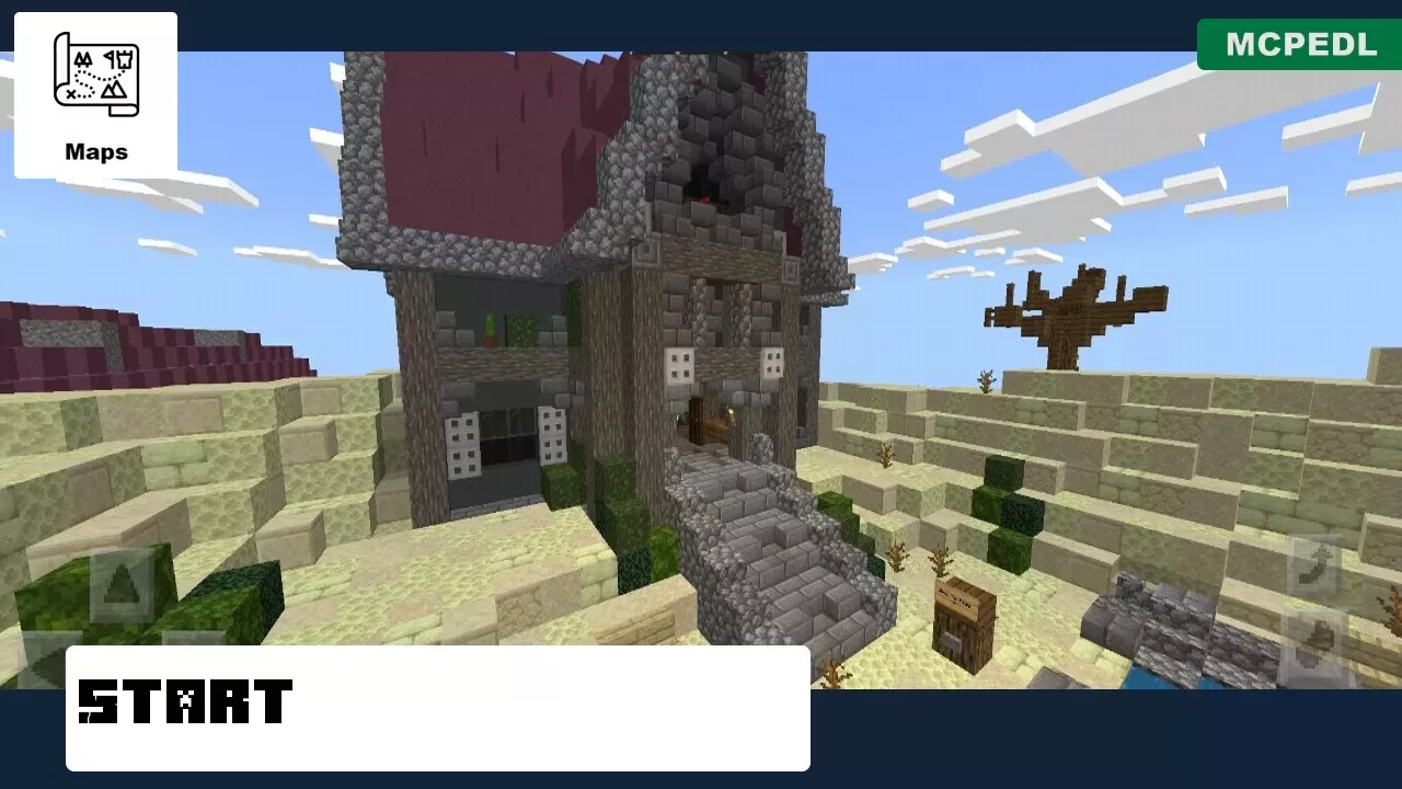 Start from Sandstone Castle Map for Minecraft PE
