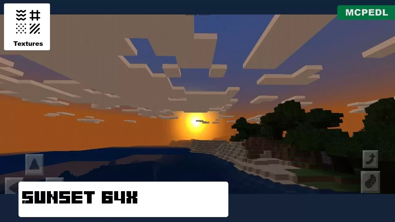 Sunset from Faithful 64x64 Texture Pack for Minecraft PE