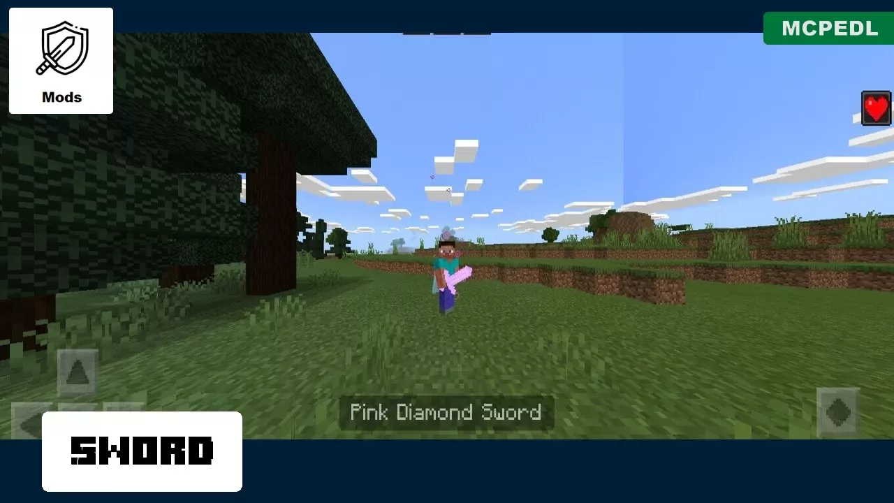 Sword from Diamond Mod for Minecraft PE