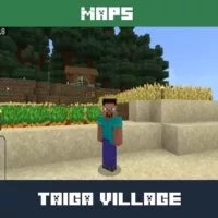 Taiga Village Map for Minecraft PE