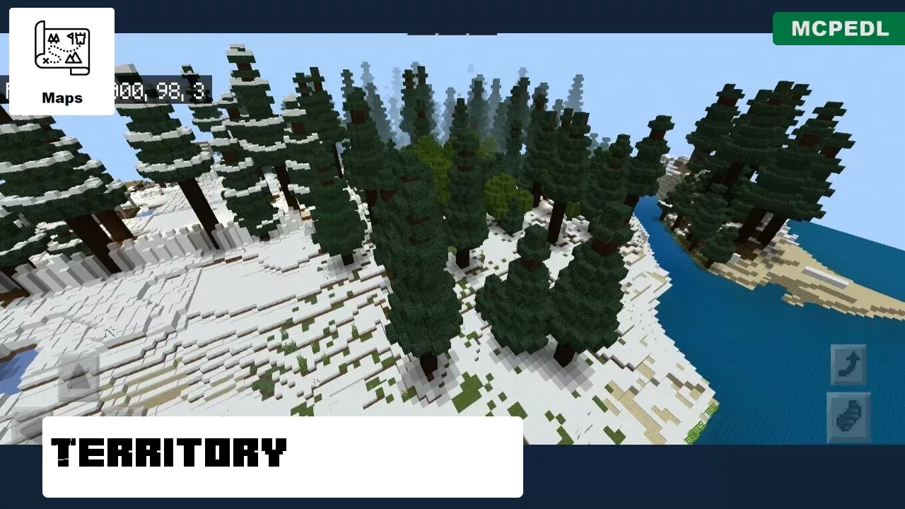 Territory from Snow Village Map for Minecraft PE