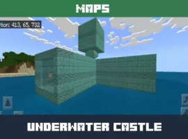 Underwater Castle Map for Minecraft PE