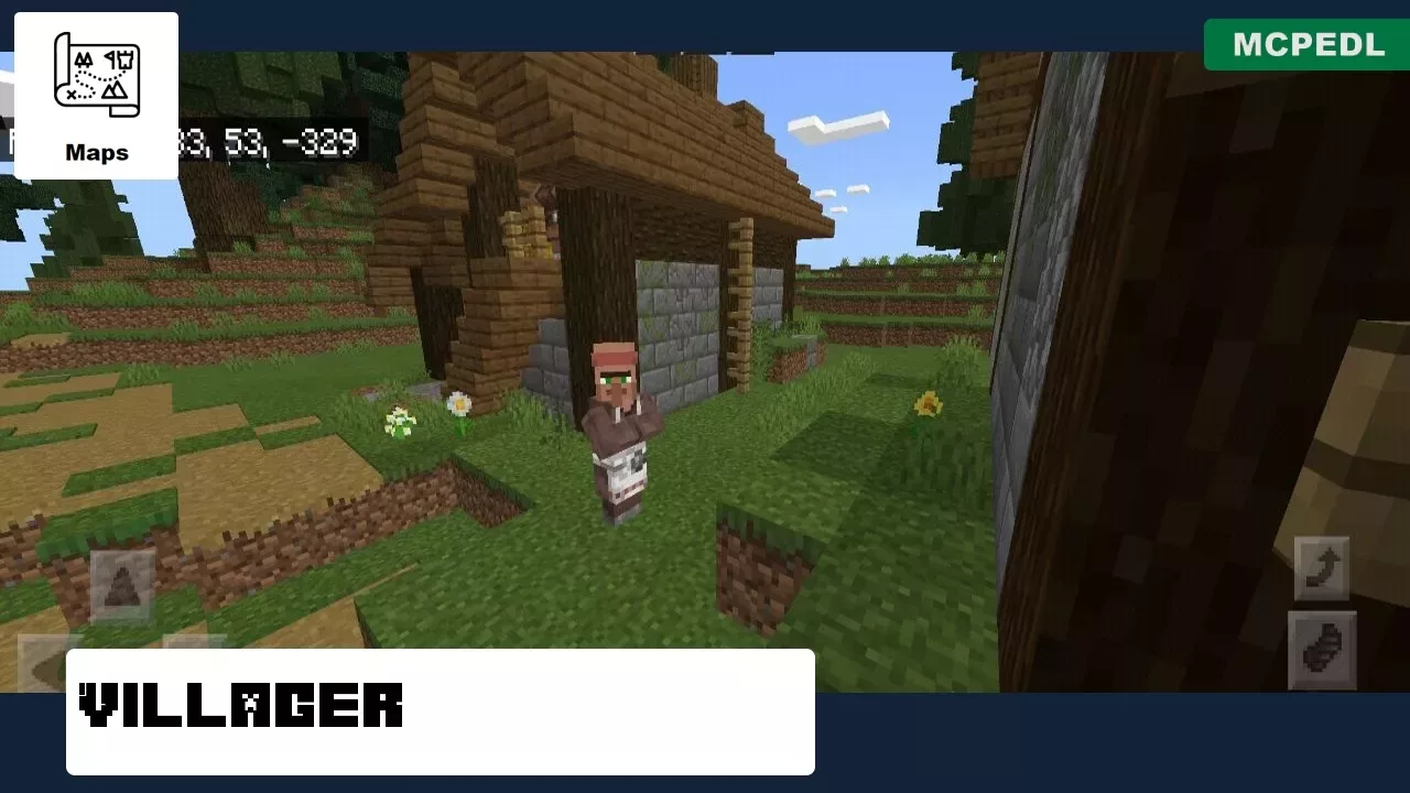 Villager from Spruce Village Map for Minecraft PE
