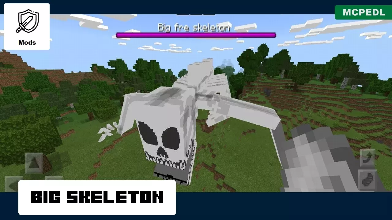 Big Skeleton from Skeleton Mod for Minecraft PE