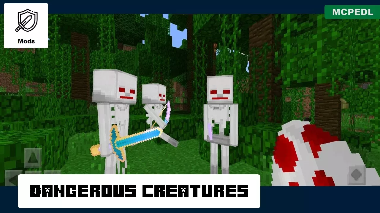 Dangerous Creatures from Skeleton Mod for Minecraft PE