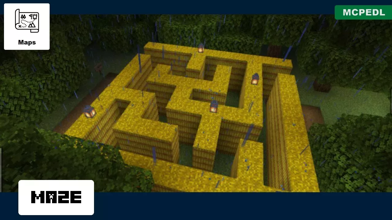 Maze from Halloween Map for Minecraft PE