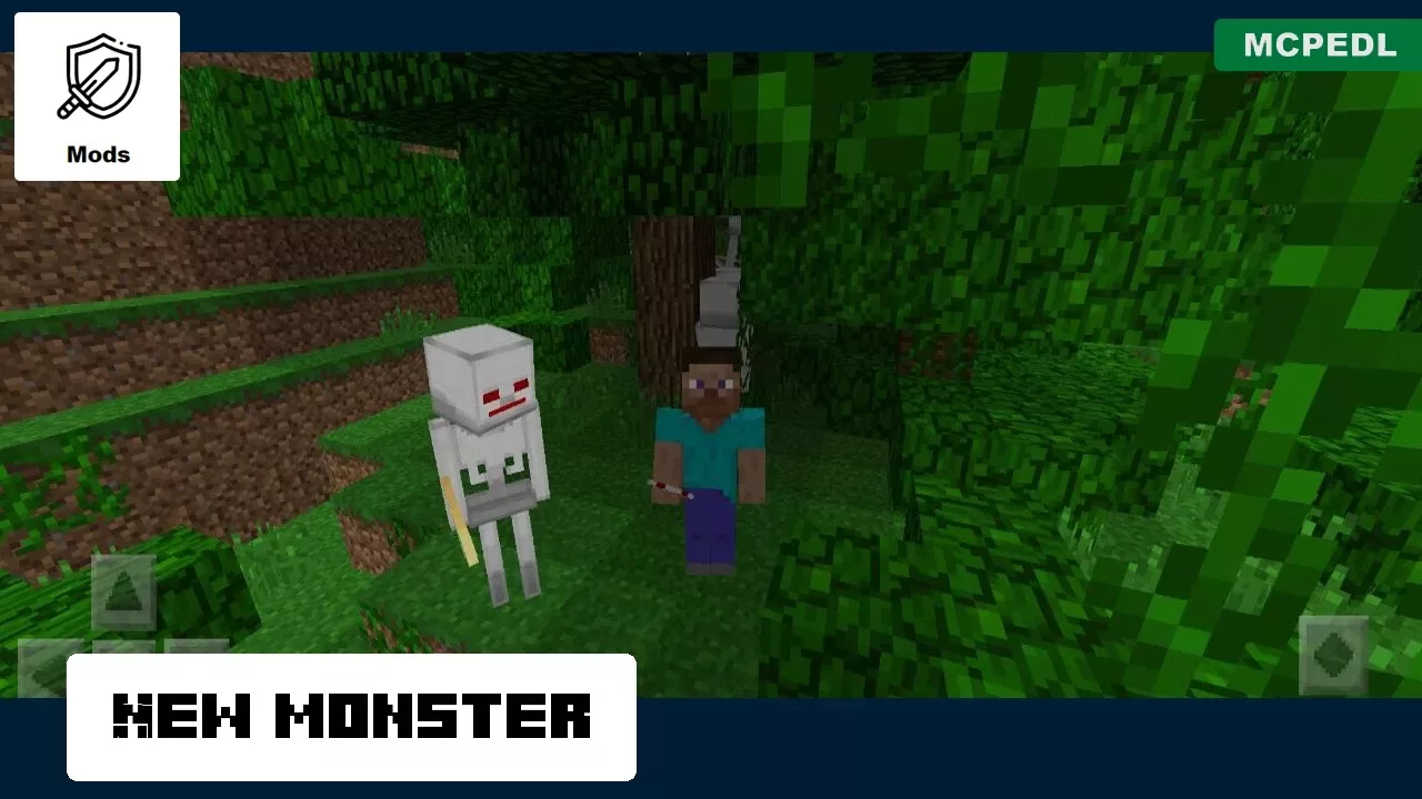 New Monster from Skeleton Mod for Minecraft PE