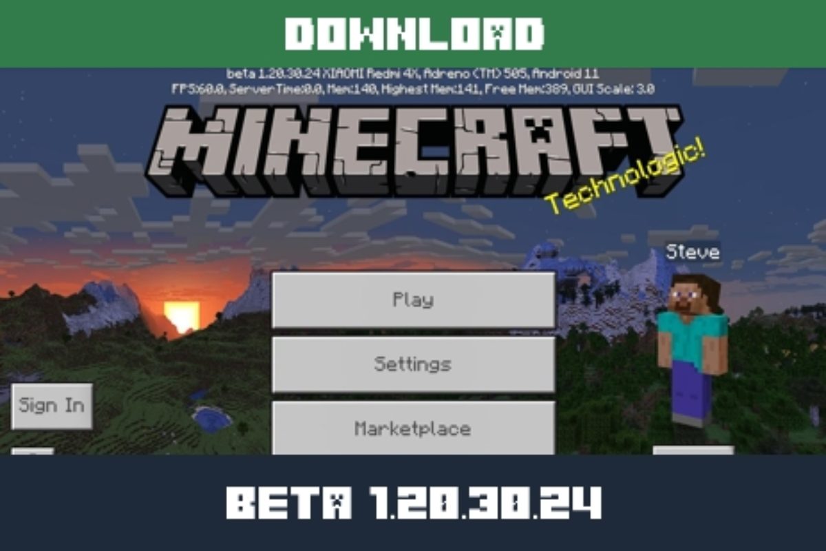 How to download Minecraft Bedrock beta/preview 1.20.0.24