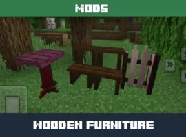 Wooden Furniture Mod for Minecraft PE