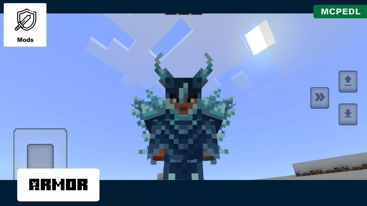Armor from Frost Sword Mod for Minecraft PE
