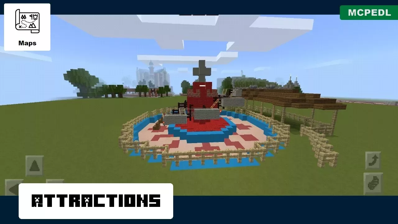 Attractions from Disney Castle Map for Minecraft PE