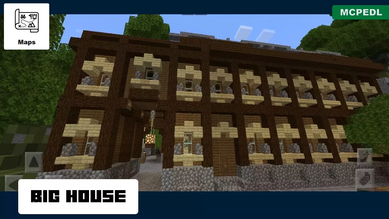 Big House from Old Village Map for Minecraft PE