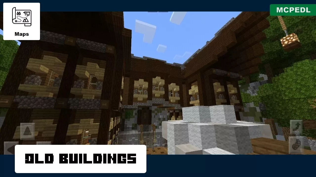 Buildings from Old Village Map for Minecraft PE
