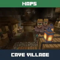 Cave Village Map for Minecraft PE