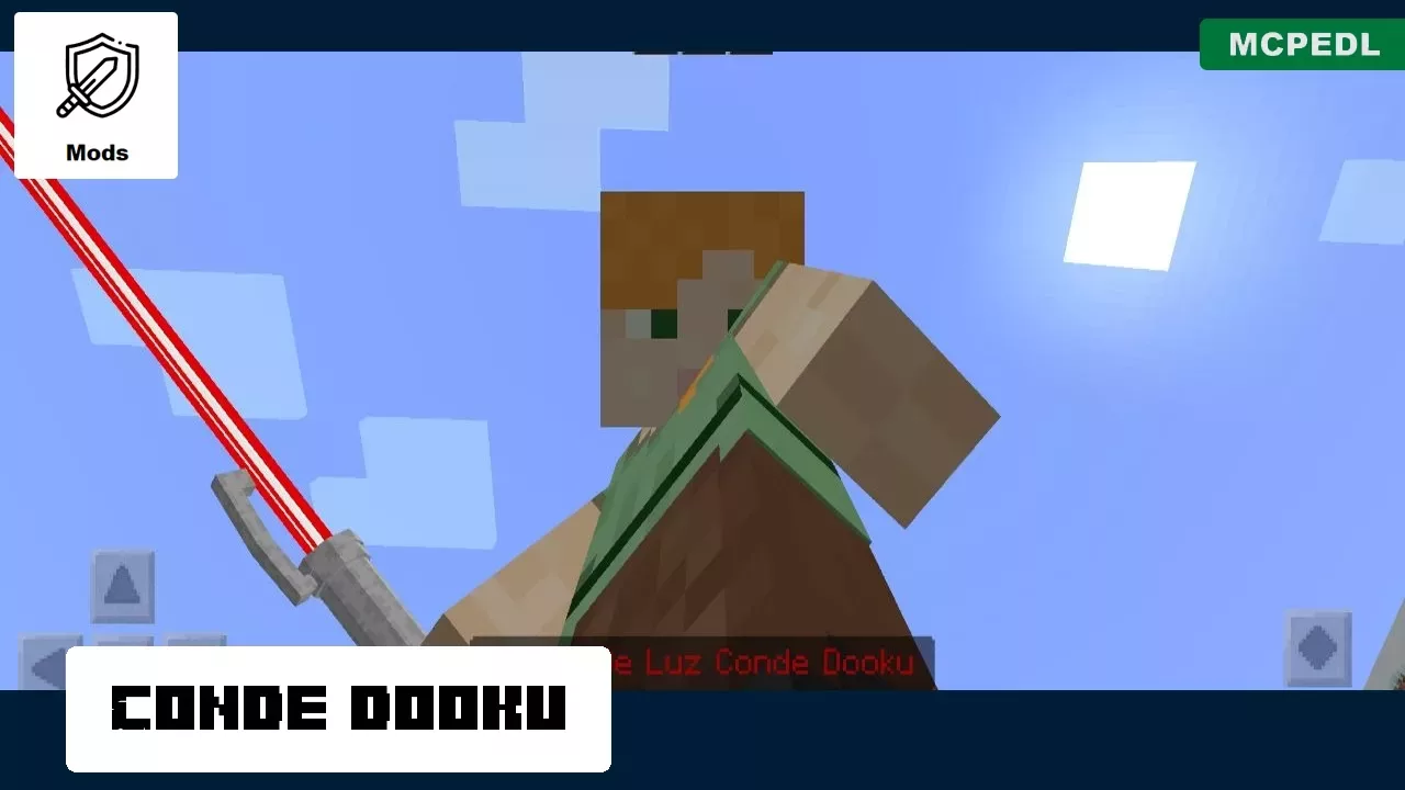 Conde Dooku from from Lightsaber Mod for Minecraft PE