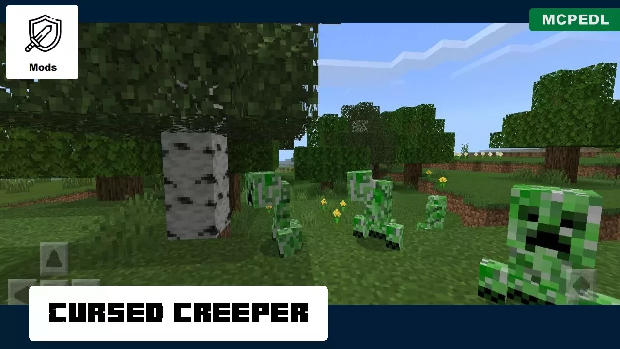 Creeper from Cursed Mobs Mod for Minecraft PE