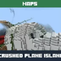 Crushed Plane Island Map for Minecraft PE