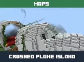 Crushed Plane Island Map for Minecraft PE