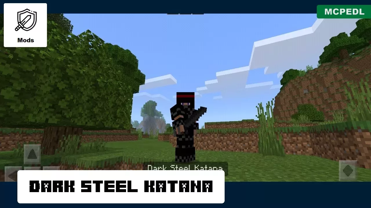 Dark Steel Katana from Ninja Mod for Minecraft PE